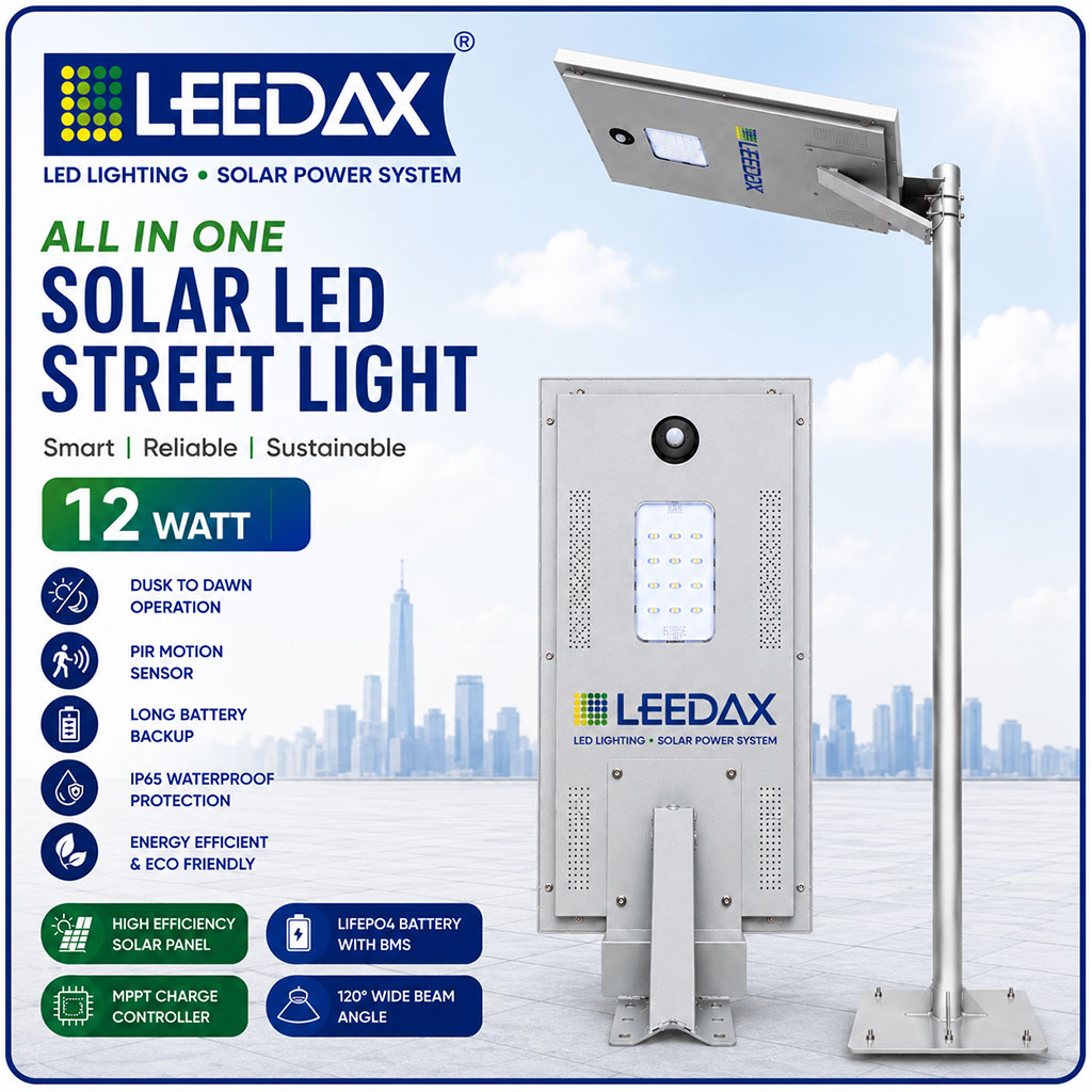 Solar Street Light All in One 12 Watt