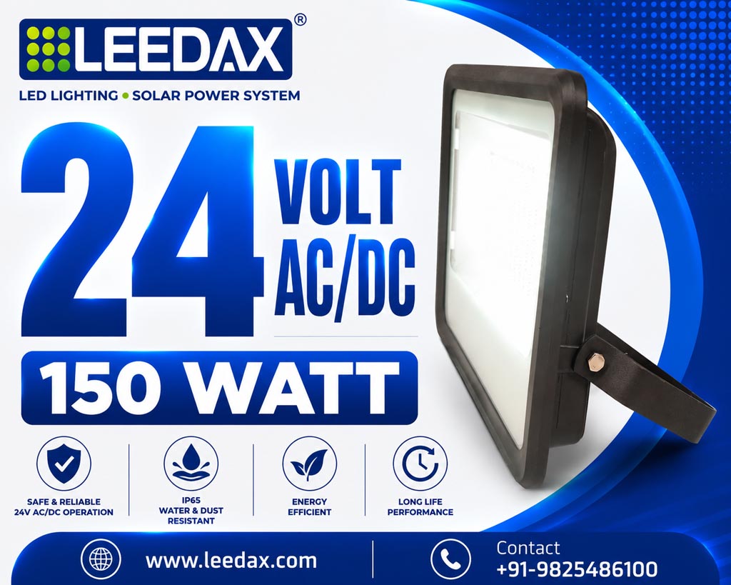 24V AC DC LED Safety Flood 150 Watt