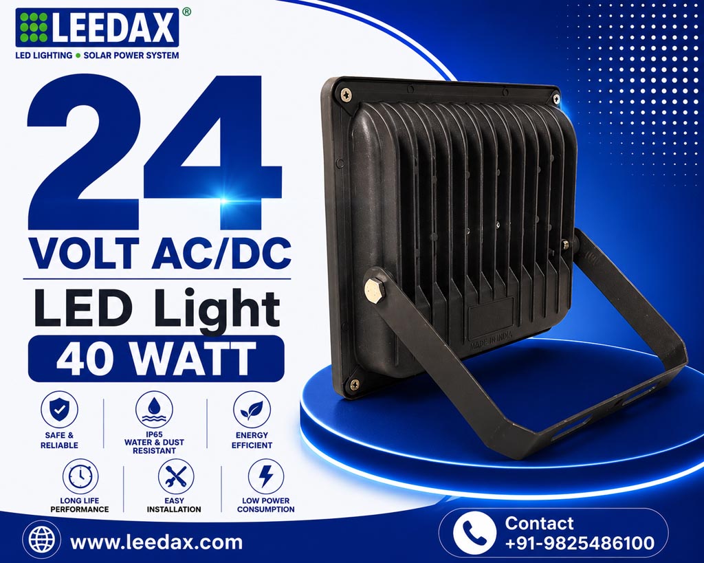 24v-ac-dc-led-flood-light-40w-back-handle-view