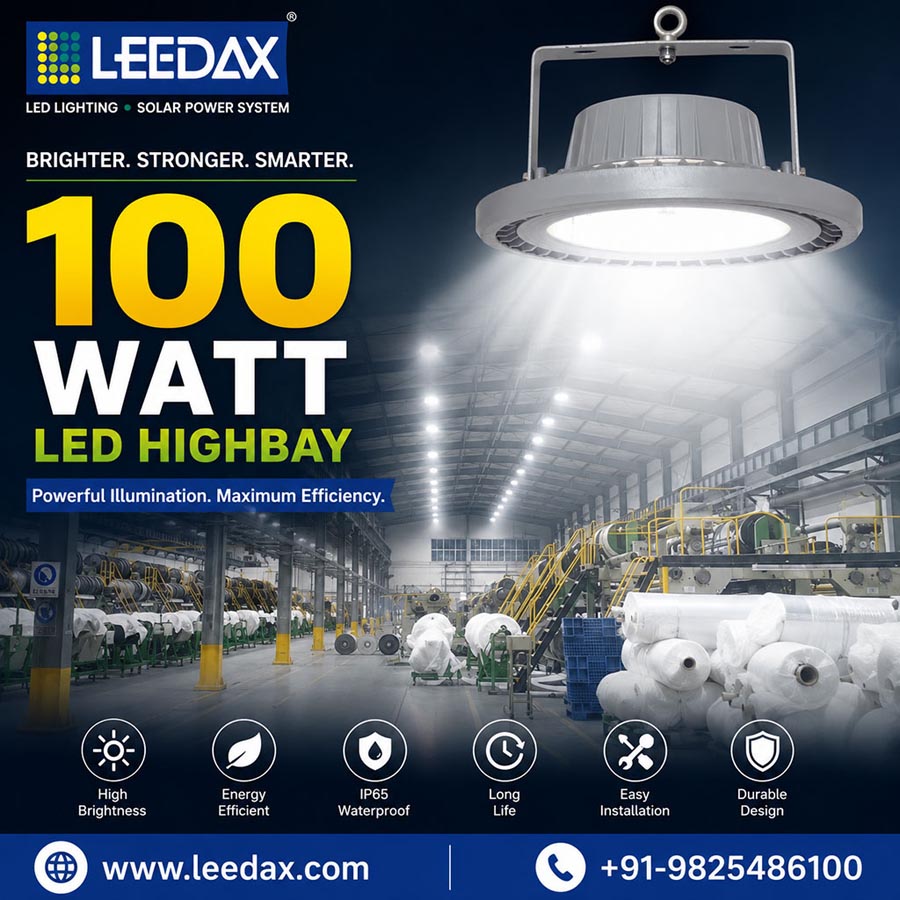 100-watt-led-high-bay-light-factory-installation-view