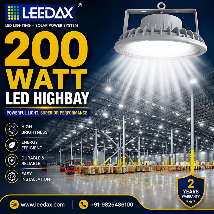200-watt-led-high-bay-light-factory-installation-view