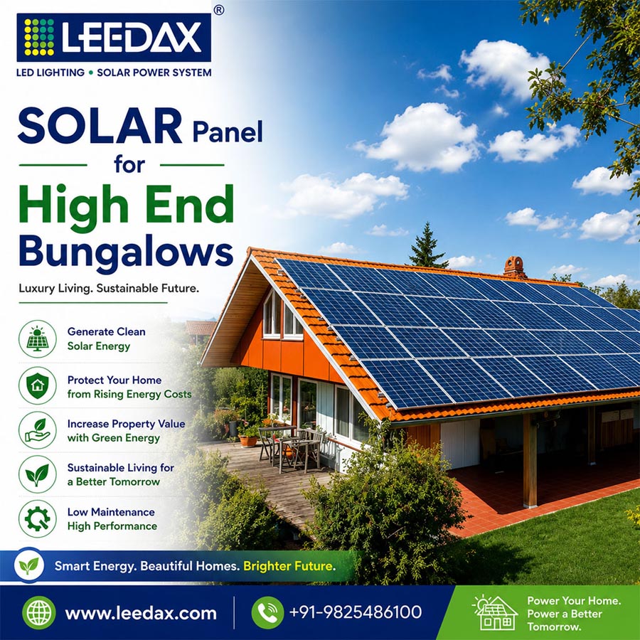 Solar Panel for High End Bungalows